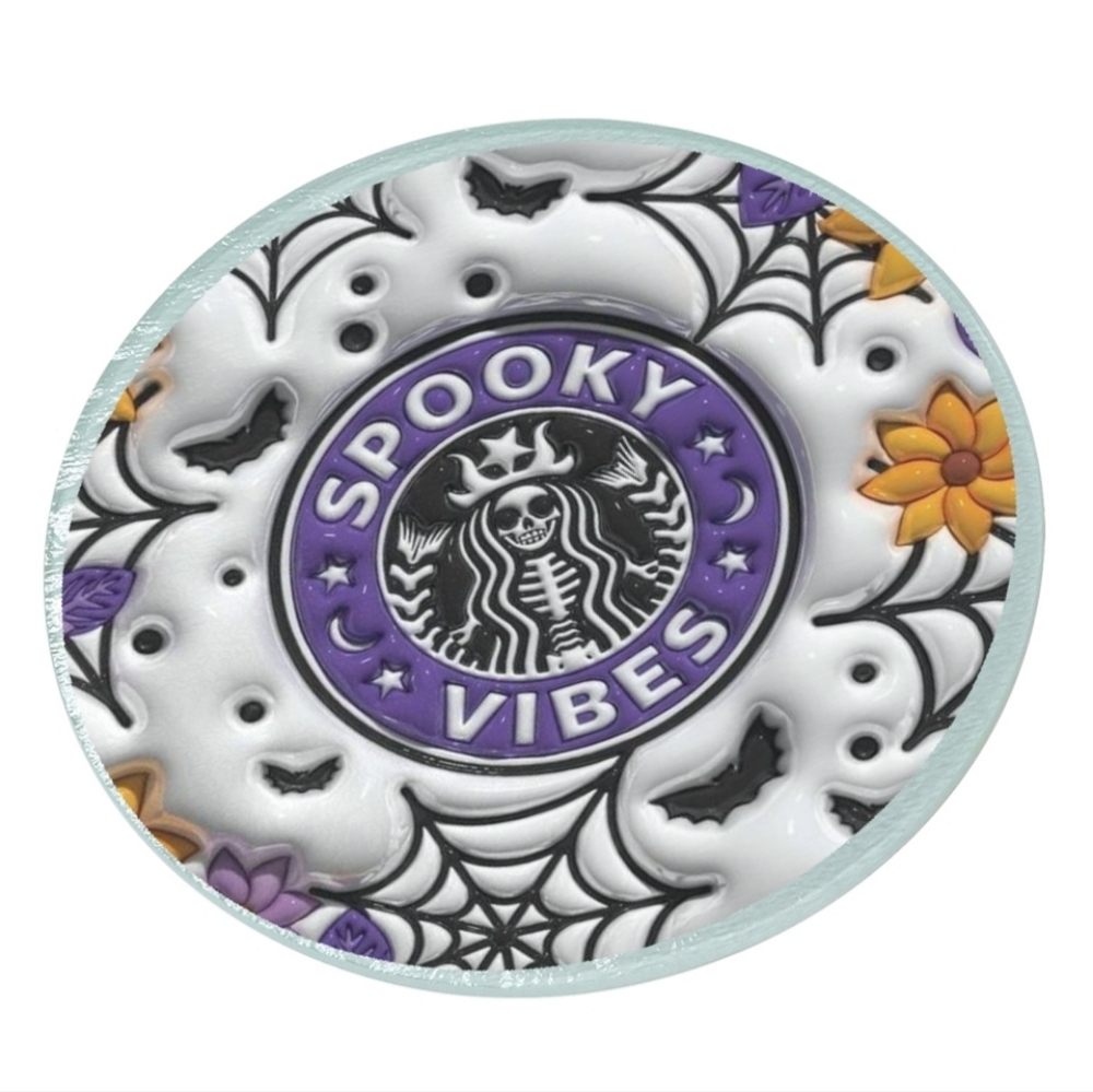 Halloween star bucks cutting board